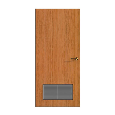 Door with Kilargo grille
