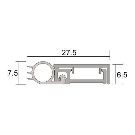 Kilargo IS7010si slim-line compression type perimeter seal with measurements