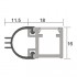 Kilargo IS7080si metal frame compact perimeter seal with measurements